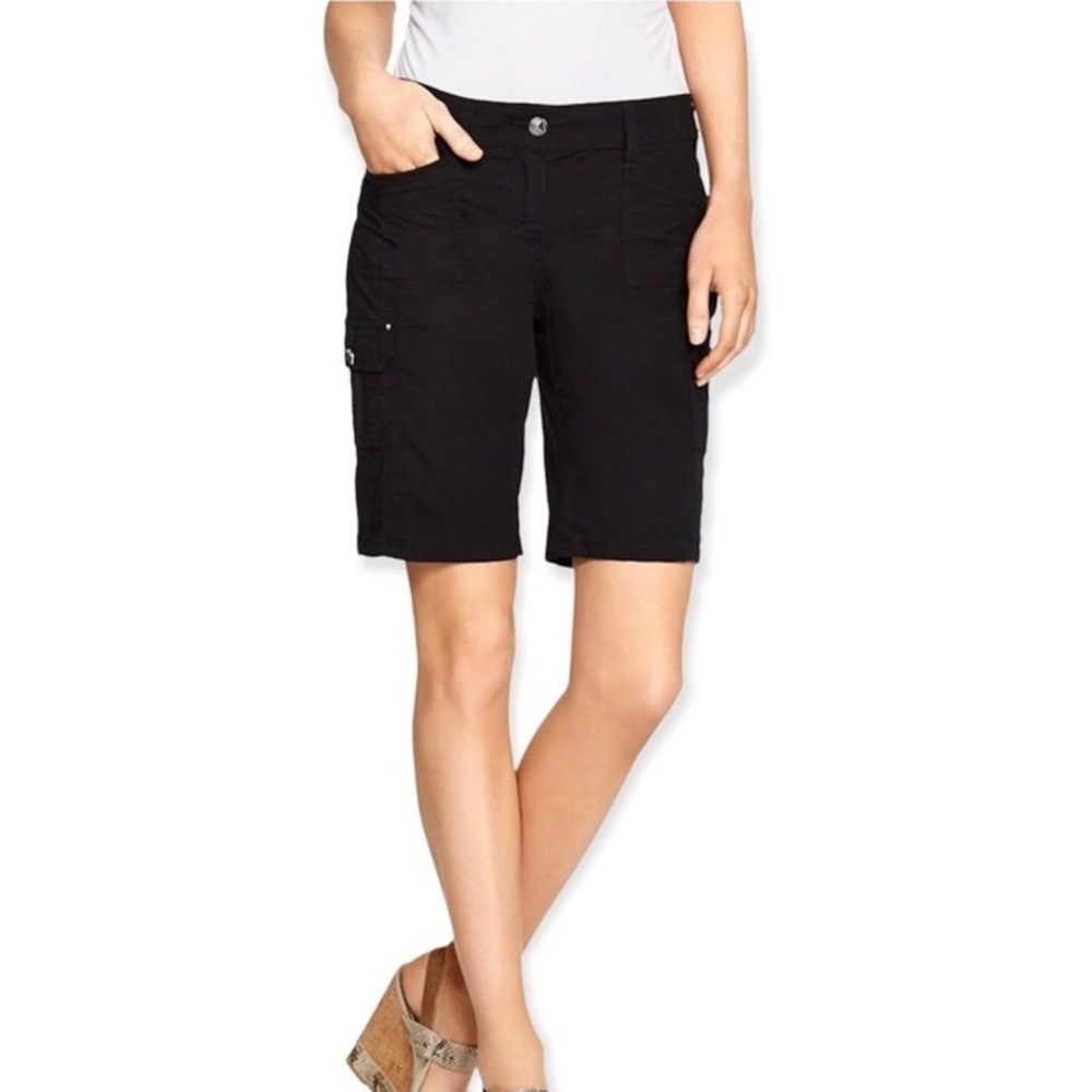 WHBM Rhinestone Embellished Bermuda Cargo Short Sz 6